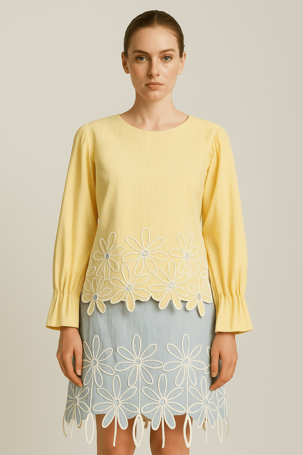 Butter Yellow Daisy Top - erised pret
