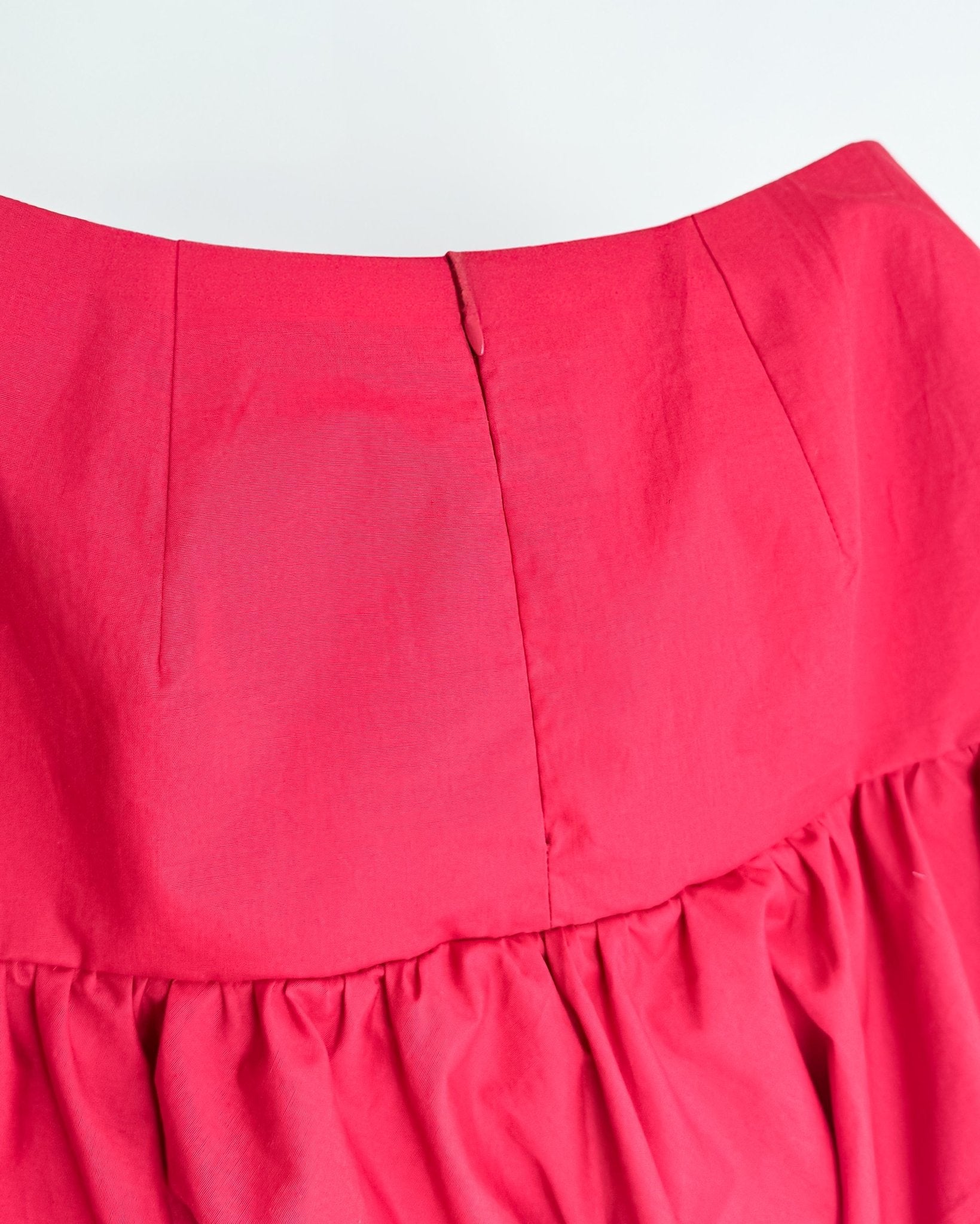 Crimson Bubble Mini Skirt - erised pret