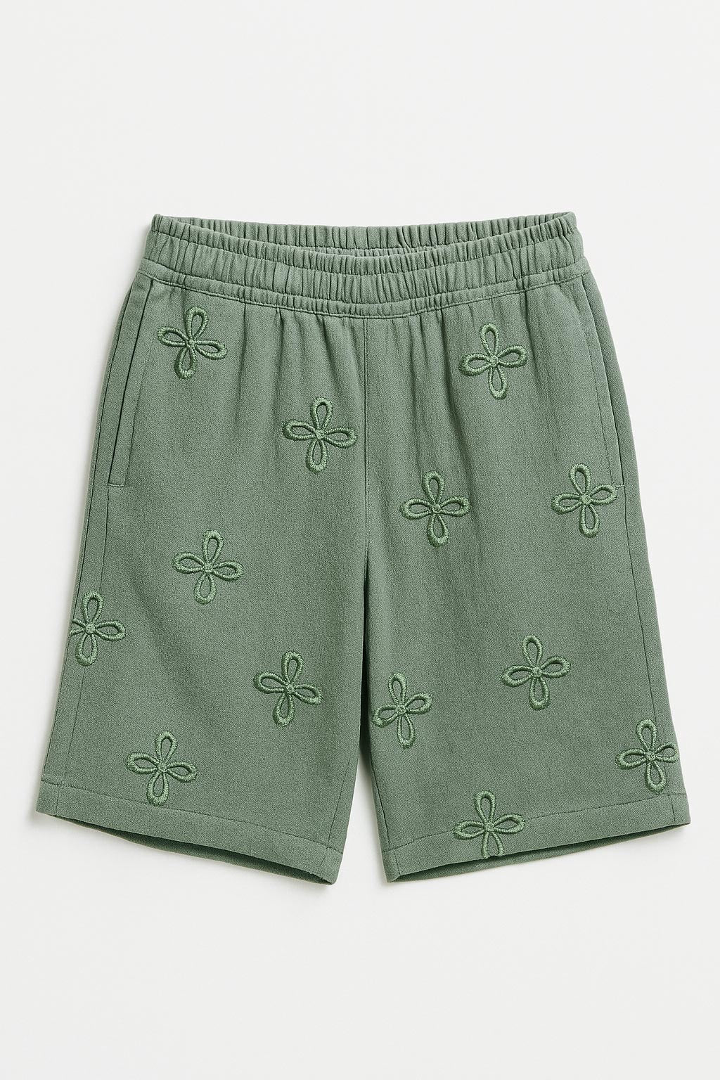 Embroidered Shorts - Sage - erised pret
