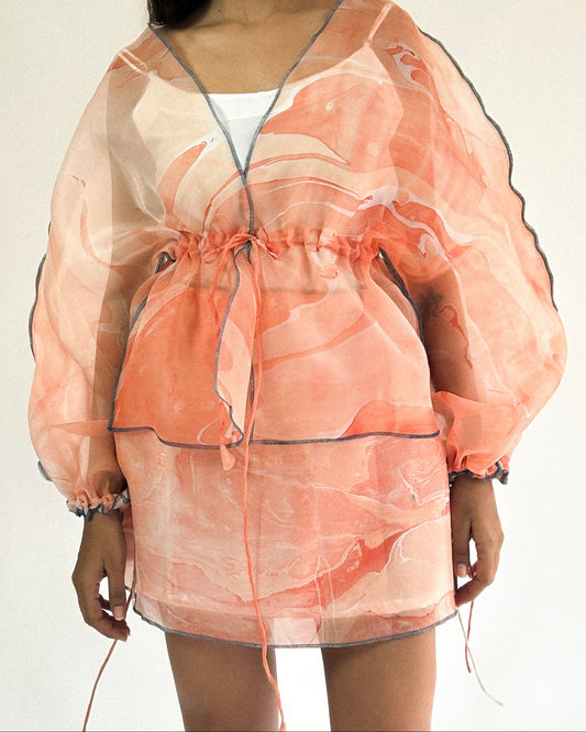 Poppies – Organza Short Skirt