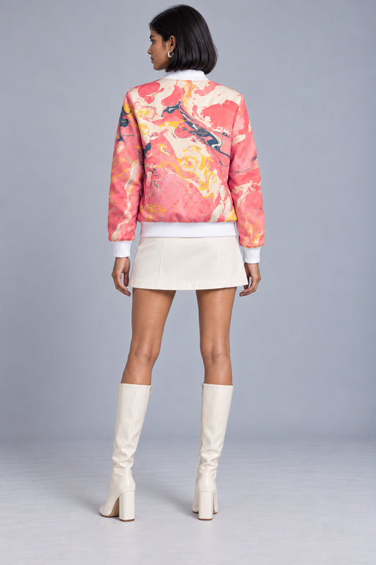 Bomber Jacket - Geranium