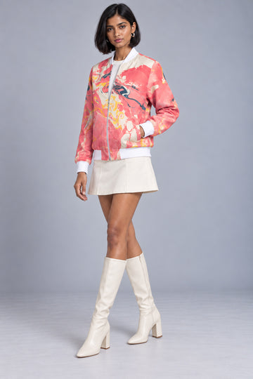 Bomber Jacket - Geranium