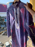 Purple color kurta for navratri and diwali 2025