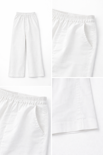White Wide-Legged Pant