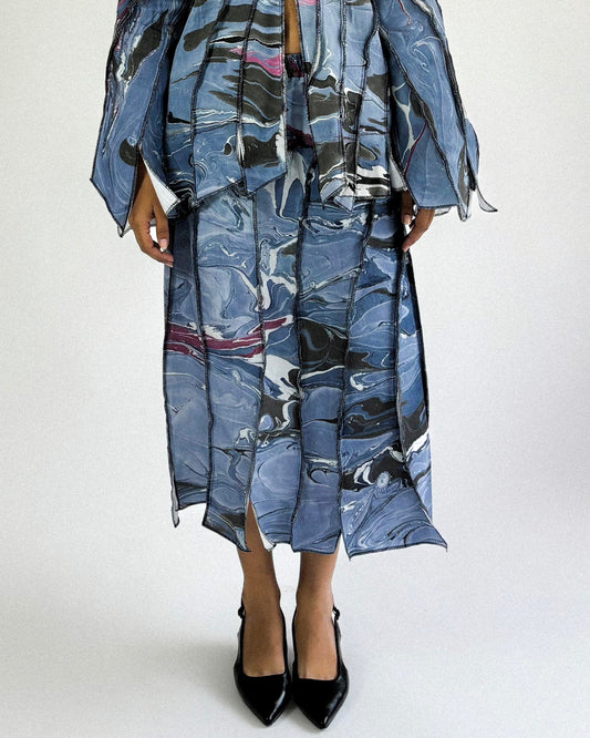 Damson – Long Style-Lined Skirt