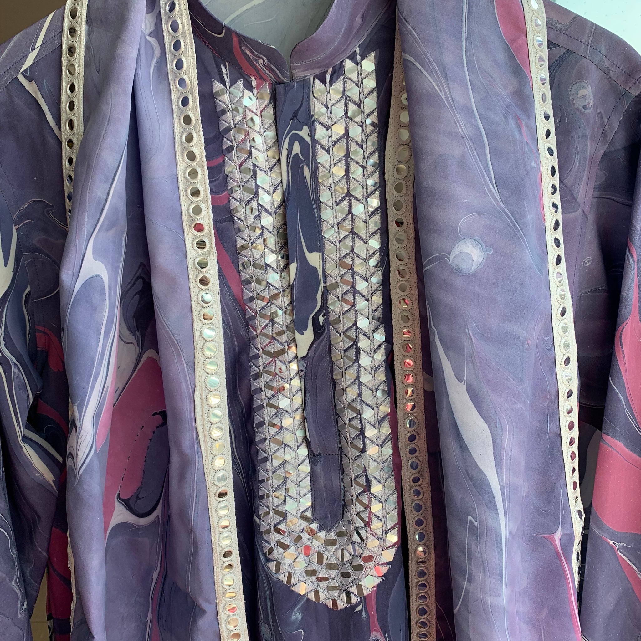 Purple color kurta for navratri and diwali 2025