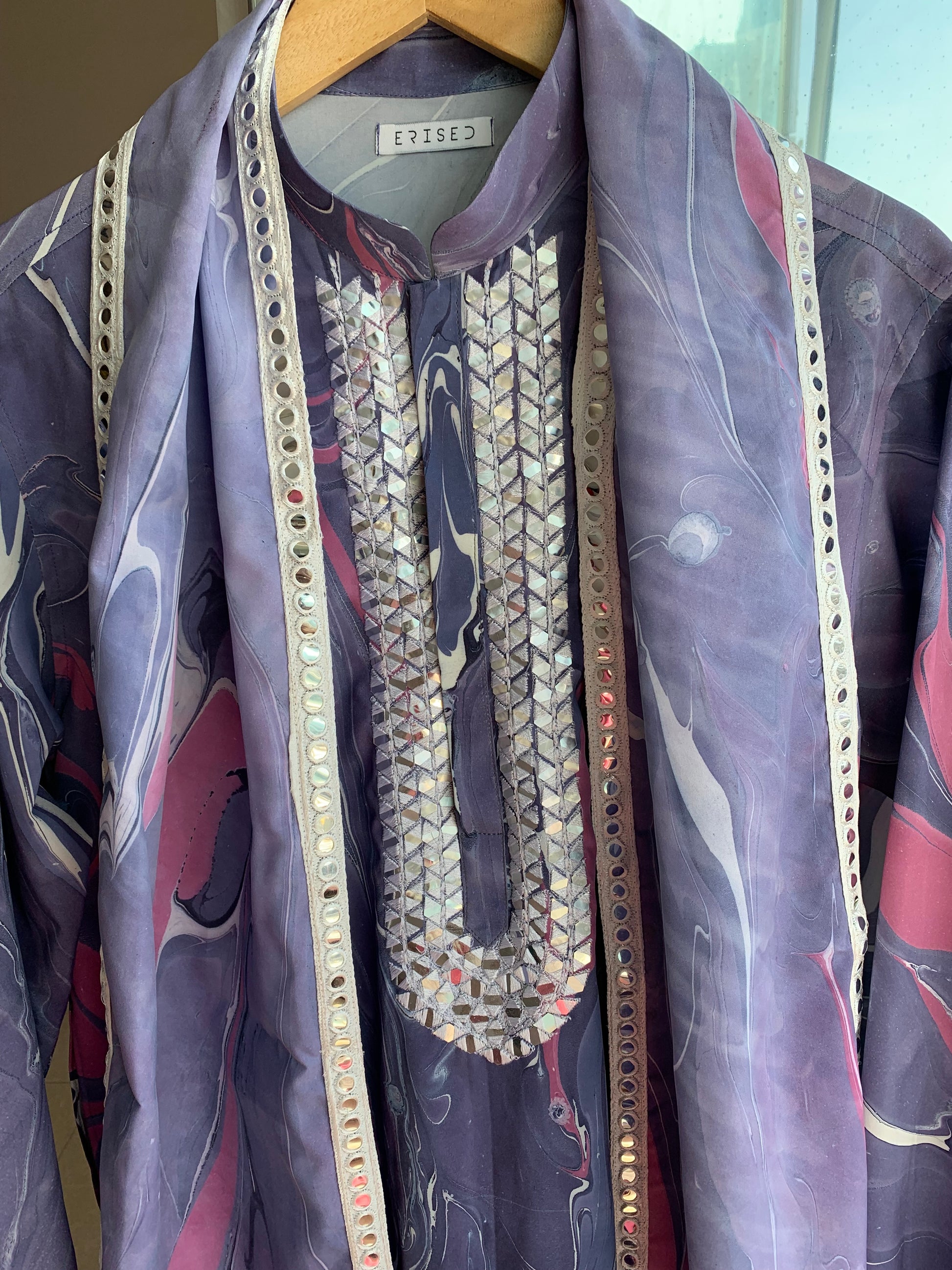 Purple color kurta for navratri and diwali 2025