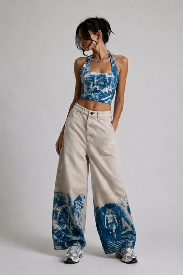 Odyssey Halter Top - Handmade Sunprinted