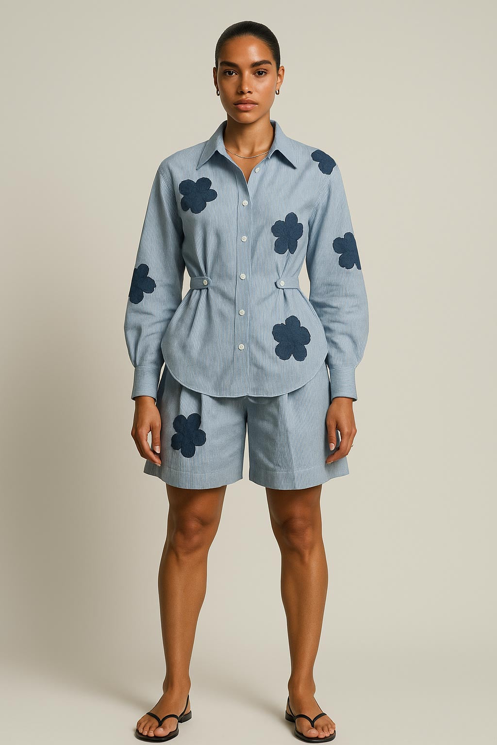 Blue Pinstripe Shirt