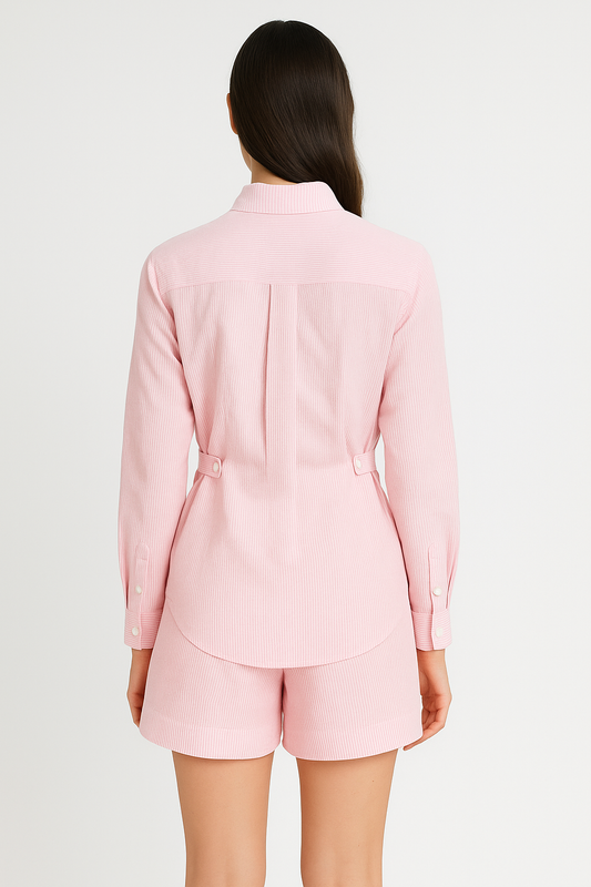 Rosette Woman Pinstripe Shirt