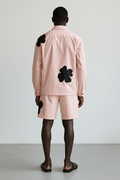 Appliqué Poplin Shacket - Baby Pink - erised pret