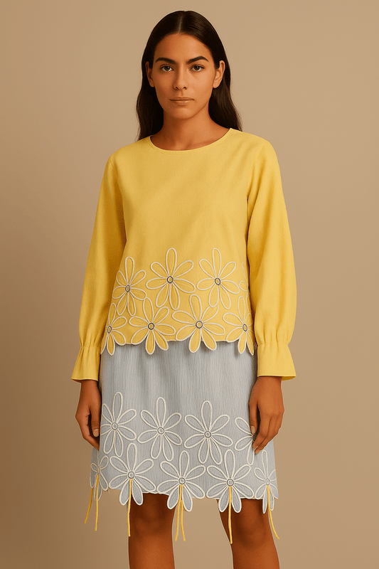 Butter Yellow Daisy Top - Erised