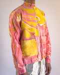 Multi Colored Denim Biker Jacket - Limited Edition - erised pret