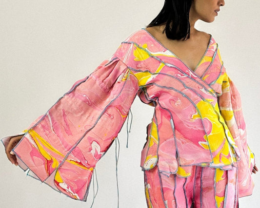 Peony - Wrap Top Co - Ord Set - erised pret