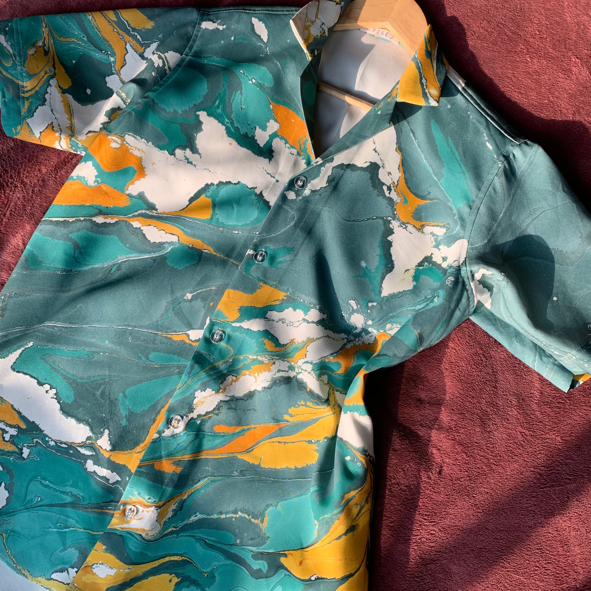 Cuban Collar Shirt - Sage
